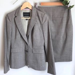 Banana Republic Wool High-Waisted Skirt Suit Set